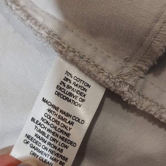 White House Black Market 4 grey silver velvet jacket - Picture 6 of 6